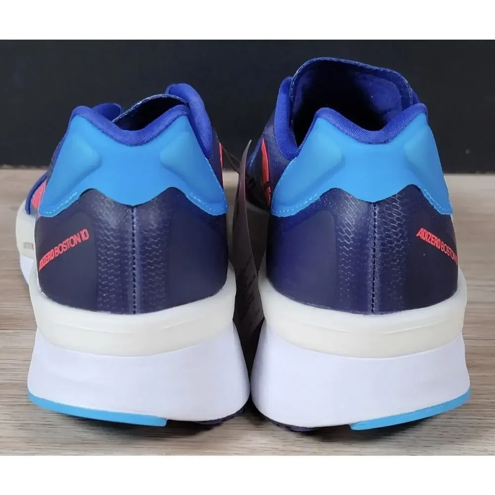 Adidas Adizero Rare Boston Run New Race Shoes Blue White Mens Size 9.5 Fast Ship
